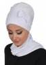 Bianca - White Cotton Turban