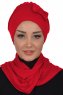 Bianca - Red Cotton Turban