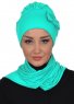 Bianca - Turquoise Cotton Turban
