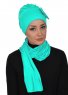 Bianca - Turquoise Cotton Turban