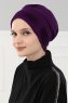 Linda - Purple Cotton Turban - Ayse Turban