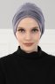 Linda - Grey Cotton Turban - Ayse Turban