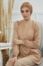 Linda - Light Brown Cotton Turban