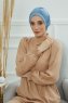 Linda - Sky Blue Cotton Turban