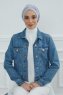 Linda - Light Grey Cotton Turban