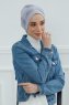Linda - Light Grey Cotton Turban