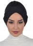 Molly - Black Lace Cotton Turban