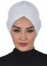 Molly - White Lace Cotton Turban