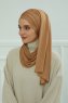 Rebecca - Light Brown Cotton Turban