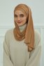 Rebecca - Light Brown Cotton Turban