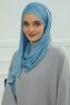 Rebecca - Sky Blue Cotton Turban