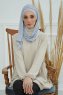 Rebecca - Light Grey Cotton Turban