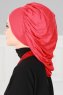Isabella - Red Cotton Turban - Ayse Turban