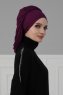 Isabella - Purple Cotton Turban - Ayse Turban