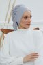 Isabella - Light Grey Cotton Turban