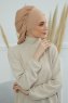 Isabella - Sand Cotton Turban