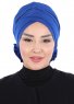 Elisabeth - Blue Cotton Turban
