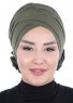 Elisabeth - Khaki Cotton Turban