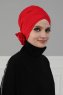 Elisabeth - Red Cotton Turban