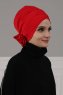 Elisabeth - Red Cotton Turban