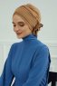 Elisabeth - Light Brown Cotton Turban