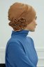 Elisabeth - Light Brown Cotton Turban