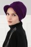 Sandra - Purple Cotton Turban - Ayse Turban