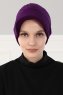 Sandra - Purple Cotton Turban - Ayse Turban