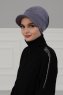 Sandra - Grey Cotton Turban - Ayse Turban