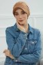 Sandra - Light Brown Cotton Turban