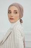 Ellie - Taupe Cotton Turban