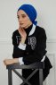 Ellie - Blue Cotton Turban