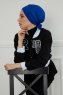 Ellie - Blue Cotton Turban