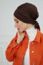 Ellie - Brown Cotton Turban
