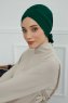 Ellie - Dark Green Cotton Turban