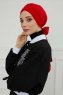 Ellie - Red Cotton Turban