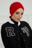 Ellie - Red Cotton Turban
