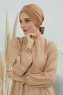 Ellie - Light Brown Cotton Turban