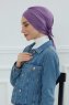 Ellie - Violet Cotton Turban