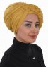 Theresa - Mustard Cotton Turban - Ayse Turban