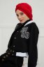 Theresa - Red Cotton Turban - Ayse Turban