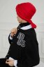 Theresa - Red Cotton Turban - Ayse Turban