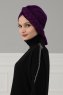 Theresa - Purple Cotton Turban - Ayse Turban