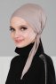 Felicia - Taupe Cotton Turban