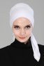 Felicia - White Cotton Turban
