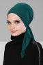 Felicia - Dark Green Cotton Turban