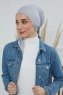 Felicia - Light Grey Cotton Turban
