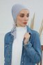 Felicia - Light Grey Cotton Turban