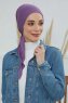 Felicia - Violet Cotton Turban