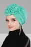 Kerstin - Turquoise Cotton Turban - Ayse Turban